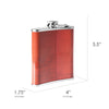Liquid Courage Stainless Steel 8 oz Liquor Flask